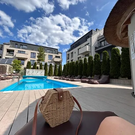 Super Mini Loft With Outdoor Pool. Lägenhet Palanga Exteriör bild