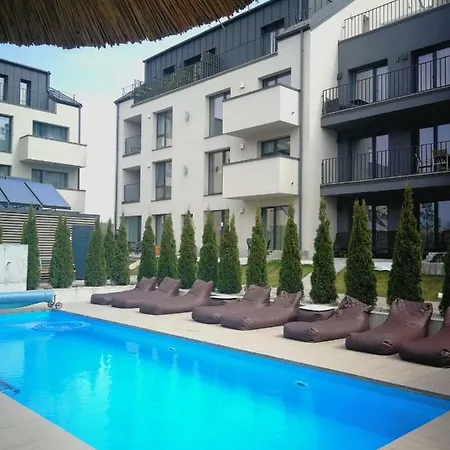 Super Mini Loft With Outdoor Pool. Lägenhet Palanga Exteriör bild